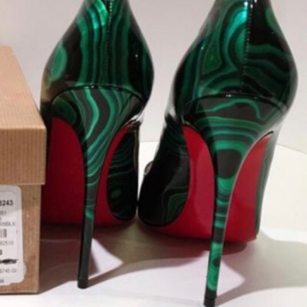 💐HP🏆Christian Louboutin So Kate malachite pumps - Picture 8 of 8